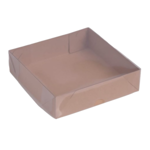 CAIXA DE ACETATO C/T TRANSPARENTE 16X16X4 QUAD KRAFT - C/10 UNIDADES