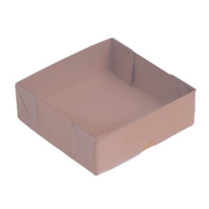 CAIXA DE ACETATO C/T TRANSPARENTE 14X14X4  QUAD KRAFT - C/10 UNIDADES